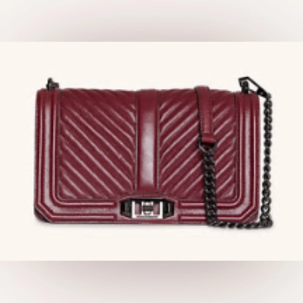 Rebecca Minkoff Chevron Quilted Love Crossbody - Picture 7 of 7